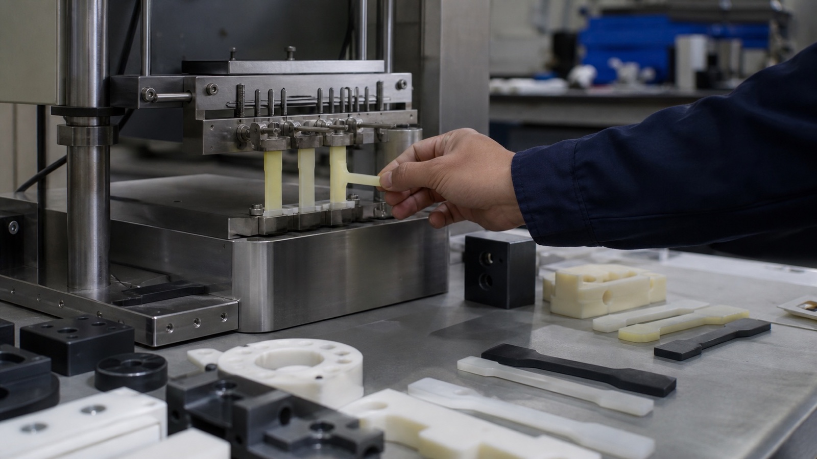 Usinage CNC de plastiques techniques illustrant un contrôle thermique précis et des trajectoires d’outils