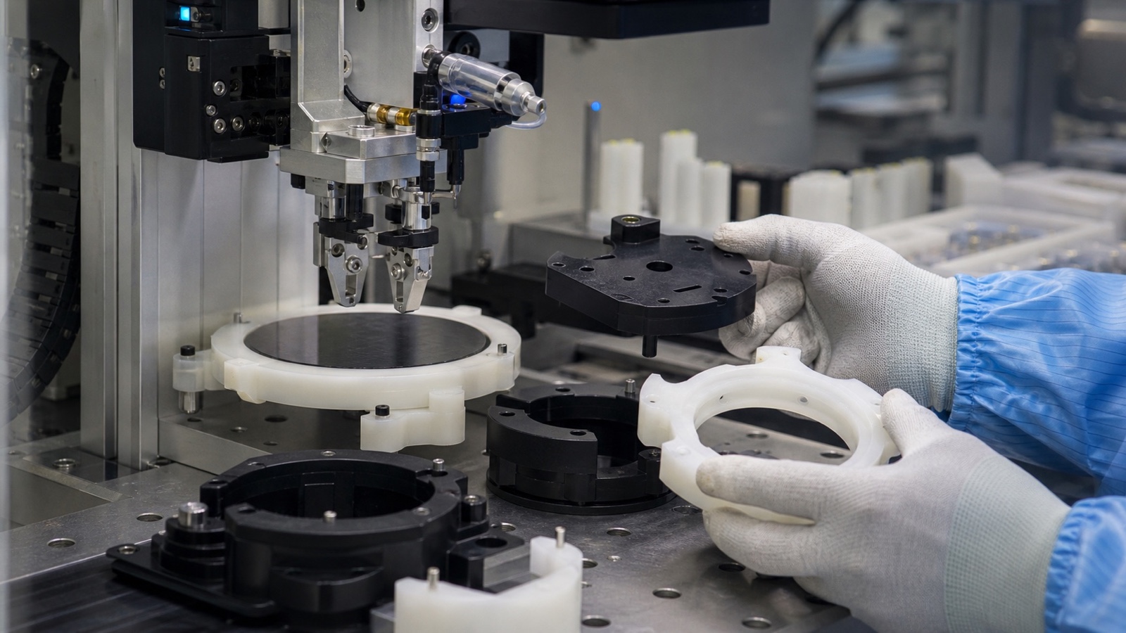 Precision POM plastic components used in electronics equipment
