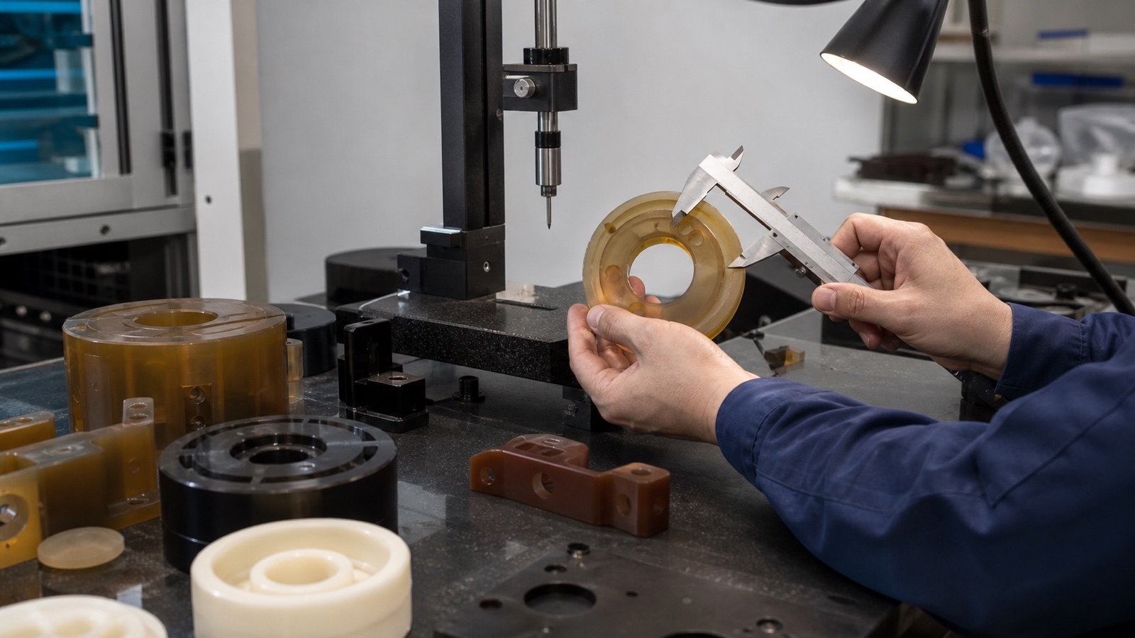 Precision CNC machined high-performance plastic components for high-temperature applications