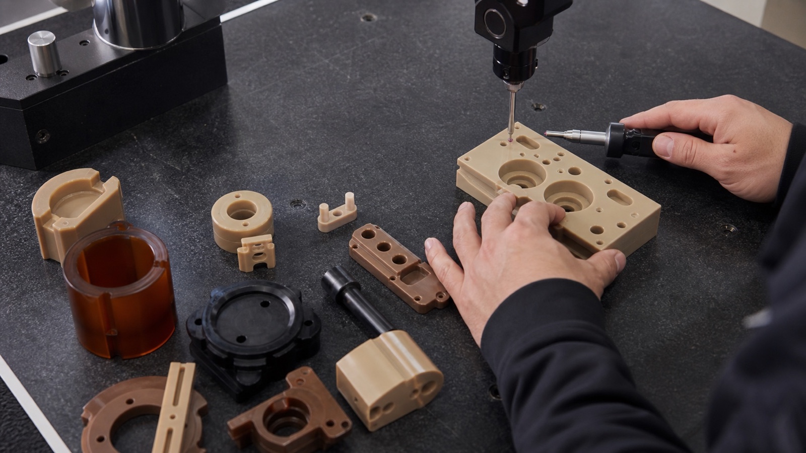 Precision CNC machined PEEK and high-performance engineering polymer components