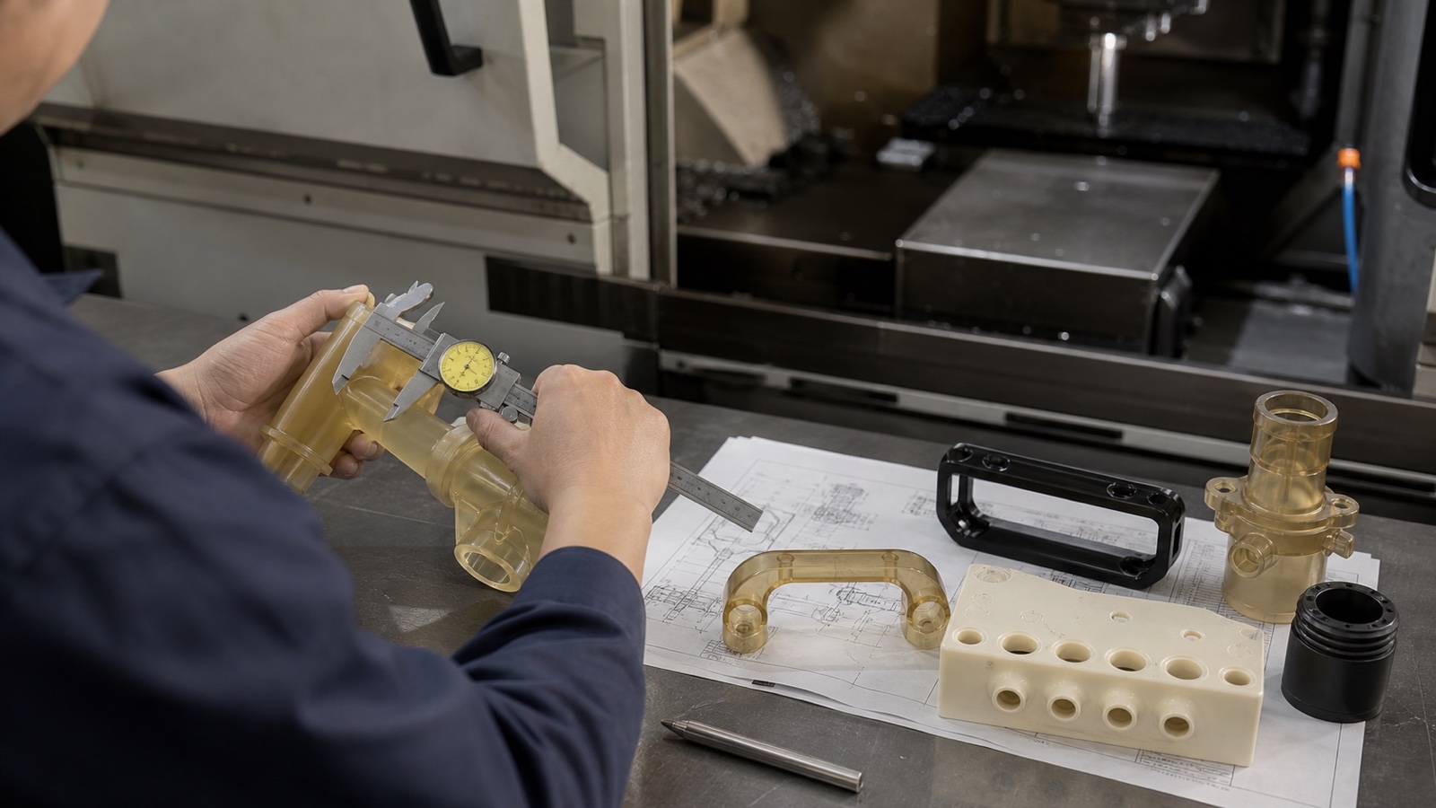 Precision high-temperature polymer components for medical and laboratory equipment
