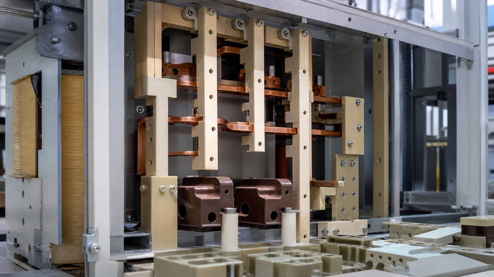 High-performance PSU and PEI plastic components used in precision electrical insulation applications