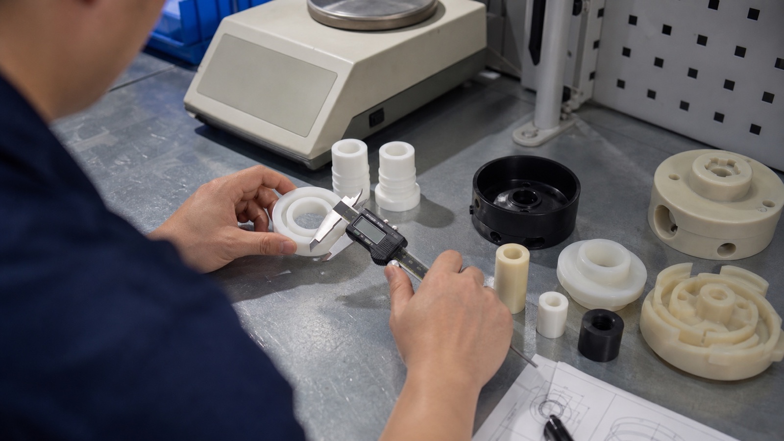 Präzisions-CNC-bearbeitete Verteilerkomponenten aus PVDF und Polypropylen für die Flüssigkeitshandhabung