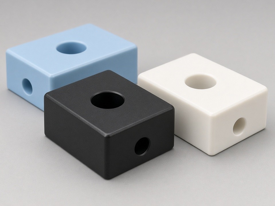 Custom Plastic Locating Blocks CNC Machined to Specification