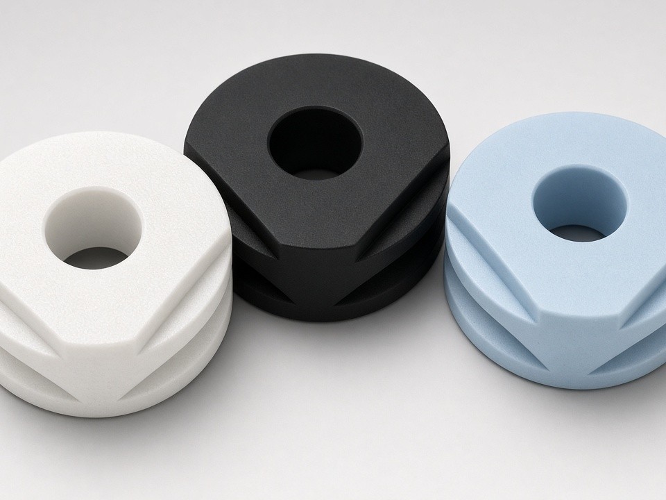 Kundenspezifische Kunststoff-V-Nut-Räder, CNC-gefertigt nach Zeichnung